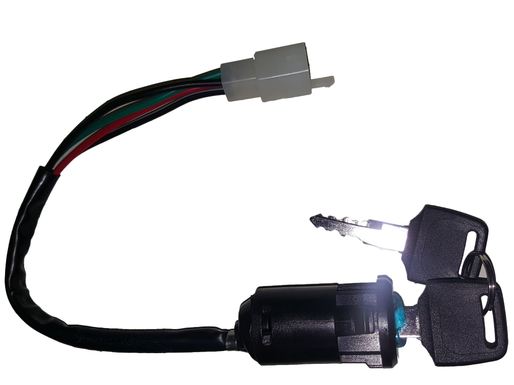 HP115E Dirt Bike Ignition Switch with Key - 4 Wire